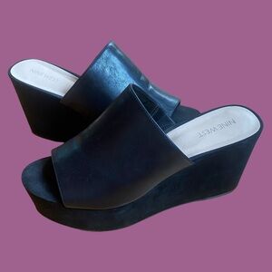 Nine West Leather Platform Shoes